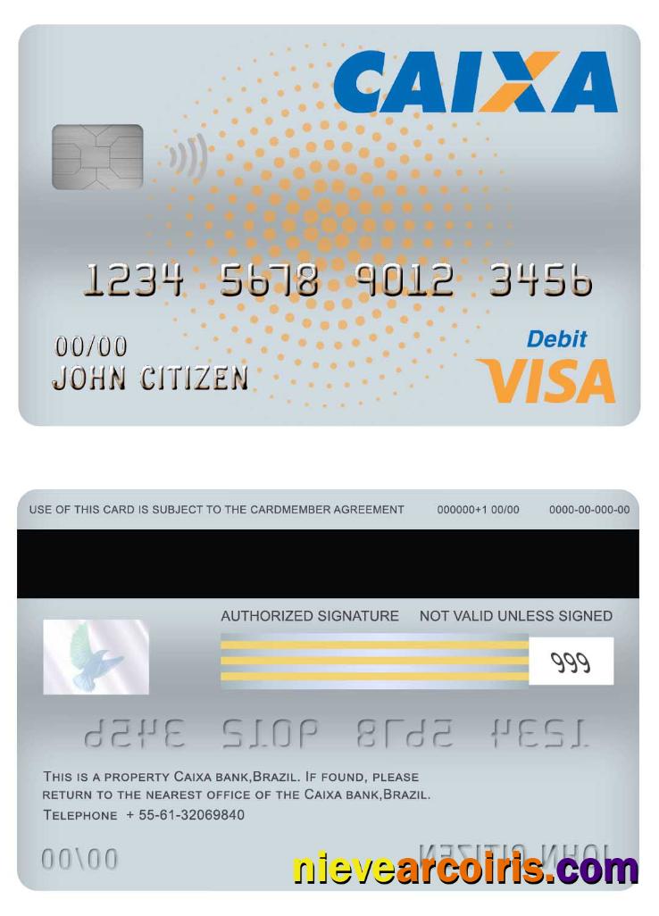 Brazil Caixa bank visa debit card